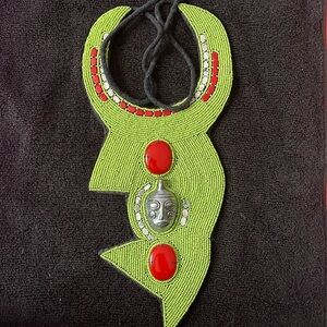 Tribal beaded necklace